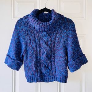 INC Cowl Neck Crop Sweater